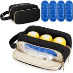 Qxer - sac isotherme pour lait maternel avec 4 blocs de glace, sac fourre - tout isotherme pour biberon ...