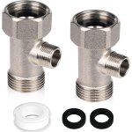 Raccord d'eau, 2 pièces de raccord a 3 voies - raccord d'eau - valve de raccordement wc 3 / 8 - adaptateur ... Raccord d'eau, 2 pièces de raccord a 3 voies - raccord d'eau - valve de raccordement wc 3 / 8 - adaptateur ...