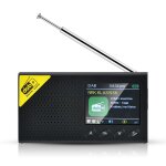 Radio num�rique portable avec r�cepteur fm, compatible bluetooth 5. 0, dab / dab + , ecran lcd de 2. ...