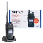Radio portative pni p15uv bi - bande vhf / uhf, 144 - 146mhz / 430 - 440mhz, 999ch, avec batterie 1500 ...