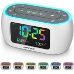 Radio - réveil avec chiffres arc - en - ciel multicolores, veilleuse 7 couleurs avec option marche / ... Radio - réveil avec chiffres arc - en - ciel multicolores, veilleuse 7 couleurs avec option marche / ...