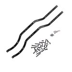 Rails de chssis en acier, 2 pices / ensemble, pour axial scx10 90027 scx10 ii 90046 90047 rc, voiture ...