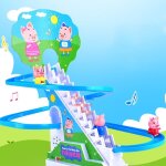 Rampe de course a musique l�g�re pour enfants, 1 ensemble, glissante, cadeau d'anniversaire, dessin anim�, ...