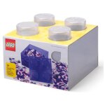 Rangements lego - brique de rangement translucide - blanc - 5009341