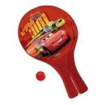 Raquettes balles de plage cars - lot de 2 raquettes + balle