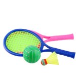 Raquette ensemble de jouets intrieur extrieur badminton volley - ball tennis sport jouant en toute ...