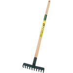 Rteau de jardinage pour enfant, longueur 70 cm, tte en plastique durable, manche en bois pefc, couleur ...