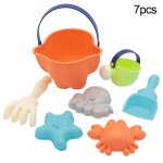 Rteau de plage pour enfants, poulpe, crabe, seau, modle de jeu, bac a sable, jouets educatifs pour ...
