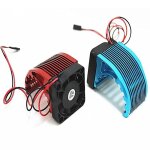 Rc alun. alliage moteur radiateur cnc 4010 40 * 40mm ventilateur pour moteur brushless 42mm hobbywing ...