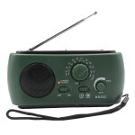 Rcepteur radio a manivelle portable am / fm / wb, radio mto, utilisation d'urgence lampe de poche ...