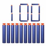 Recharge de flchettes eva a tte creuse souple ,  accessoires de pistolet a balles pour nerf n - strike ...