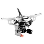 Réchaud de camping a forte capacité de charge, avec valve de contrôle, pour sac a dos Réchaud de camping a forte capacité de charge, avec valve de contrôle, pour sac a dos