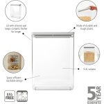 Rcipient empilable tasty + rcipient alimentaire hermtique avec joint en silicone pour cuisine au format ...