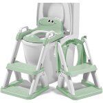 R�ducteur de toilette enfant avec marche ¿ si�ge wc pliable pour apprentissage de la propret� ¿ rehausseur ...