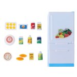 Rfrigrateur pour enfant, ensemble de jeu, dessin anim, conglateur en abs, avec accessoires alimentaires, ...