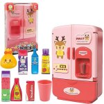 Rfrigrateur jouet de cuisson de la simulation pour les enfants, la maison des jeux, jeu educatif (rose) ...