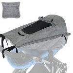 Rglable canopy auvent pare soleil pour nacelle landau, universel anti - uv 50 + protection soleil couffin ...