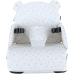 Rehausseur bleu bb de 9 mois a 3 ans chaise enfant avec dossier et coussin - lger, pliable et nomade ...