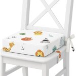 Rehausseur chaise enfant 32x32x8 cm - coussin rhausseurs chaises haute pour enfants voyage e maison ...