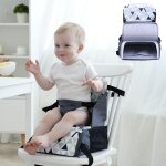 Rehausseur de chaise pour enfant - pliable - avec sangles rglables - pour le camping en plein air