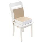 Rehausseur de chaise haute en cuir pu, impermable, pour enfants, 2 pices / ensemble