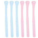 Rehausseurs de sige de toilette en silicone - lot de 6 (bleu et rose), hyginiques, durables, faciles ...