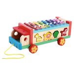 Remorque jouet educatif en bois pour enfants, animal cognitif, instrument de musique a 8 echelles, piano ... Remorque jouet educatif en bois pour enfants, animal cognitif, instrument de musique a 8 echelles, piano ...