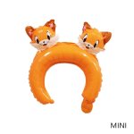 Renard - ballon en aluminium de dessin anim, belle coiffure, grenouille, renard, elphant, panda, lapin, ...