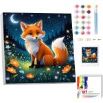 Renard peinture par numros pour enfants avec cadre - animaux - peinture par numros - jolie peinture ...