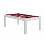 Ren pierre billard charme blanc - drap rouge
