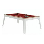 Ren pierre billard steel chene sable pieds blanc drap rouge