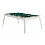 Ren pierre billard steel oslo pieds blanc drap vert