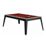 Ren pierre billard steel oslo pieds gris drap rouge