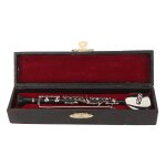 Rplique de clarinette miniature avec support et tui, mini instrument de musique, modle de maison de ...