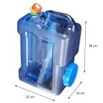 Rservoir d'eau portable avec robinet pour le camping, capacit de 5 / 7, 5 / 8 / 10 / 12 / 15 l, bidon ...