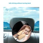 Rtroviseur de scurit pour bb, miroir de surveillance pour enfant, moniteur de sret, idal en voiture, ...