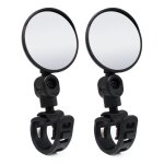 R�troviseur de v�lo de route et vtt, 2 pi�ces, rotation a 360 degr�s, guidon r�glable, r�flecteur, pour ...