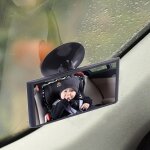 Rtroviseur de voiture 12cm, rtroviseur intrieur pour bb, observation des enfants, angle large, miroir ...