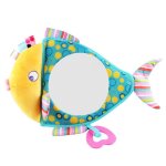 Rtroviseur de voiture rglable pour bb, vue de scurit, sige arrire, repose tte, poisson en peluche, ...
