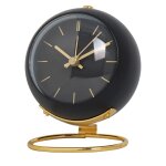 Rveils, petite horloge de bureau au design simple rtro - eclair avec veilleuse, silencieuse sans tic ...