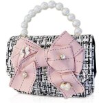 Rfcbc - sac a bandoulire pour filles, noeud mignon sac a main mode pour petites filles, paillettes princesse ...