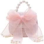 Rfcbc - sac a bandoulire pour filles, noeud mignon sac a main mode pour petites filles, paillettes princesse ...
