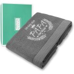Rfvvv - weltbester papa serviette brode - cadeau pour papa de fille fils - cadeau d'anniversaire pour ...