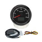 Rhaxel - compteur de vitesse gps etanche, 85mm, 0 - 30 nministriels ds 0 - 200 kmendo 0 - 80mph, odomcirculat ...