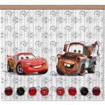 Rideaux cars flash mcqueen et martin disney - light : 180x160 cm - enfants