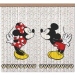 Rideaux minnie & mickey disney - voilage : 180x160 cm - enfants