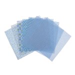 Rideau en tissu matelass pour maison de poupe, 7 pices, pour couture, artisanat, matriel de bricolage ...