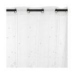 Rideau voilage 140 x 240 cm etoiles - blanc