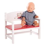 Roba banc de poup�e teddy college - meuble pour maison de poup�e - banc miniature pour poupons - bois ...