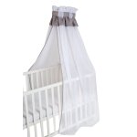 Roba ciel de lit bébé en voile - 160 x 250cm - gris clair Roba ciel de lit bébé en voile - 160 x 250cm - gris clair